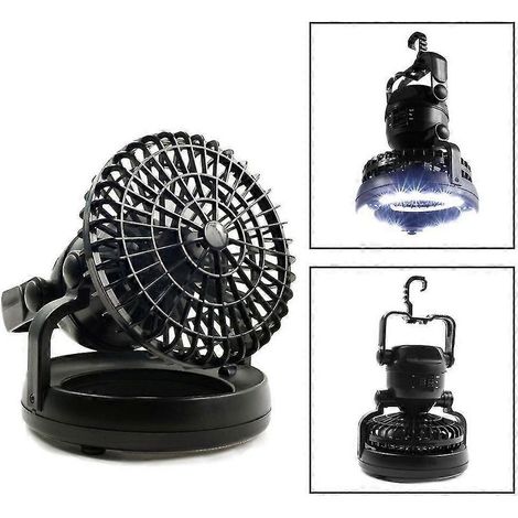 Ventilatore portatile a 18 LED per il campeggio, trekking, pesca e all'aria aperta. (1/5)