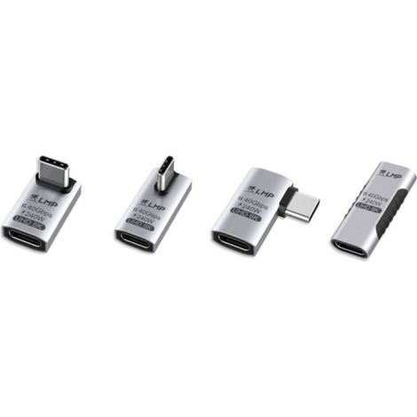 Usb-c (usb4) adapter set (4 pcs.), 8k@60 hz, aluminum, space gray
