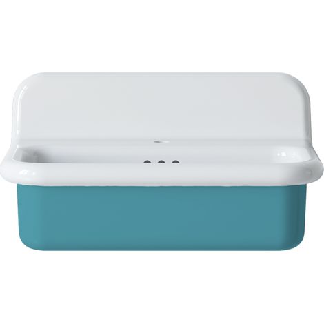 Lavabo rétro en céramique 70 cm - True Colors Lite - Moyen format - Tiffany (1/2)