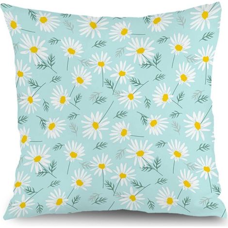 Housse de coussin feuilles printanières, décoration canapé,40×40cm (1/5)