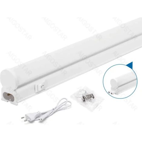 reglette plafoniera lineare led t5 g5 sottopensile cucina bianco freddo 60 cm 9 watt E