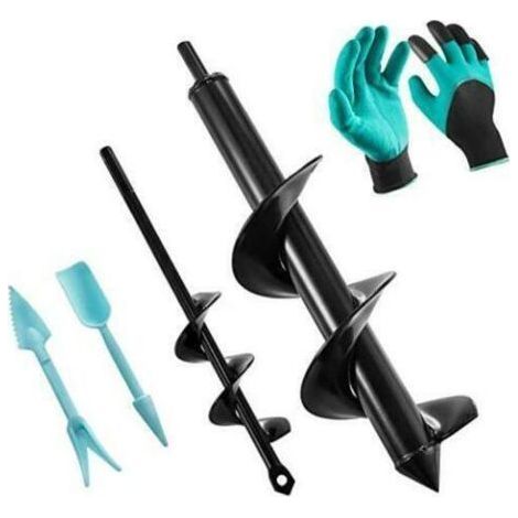 Mèche Tarière Jardin PerceuseJardin Foreuse Outil de Jardinage Foret de Spirale Outil de Plantation pour (80+ 40 mm) (1/5)