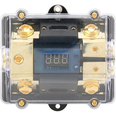 Porte-fusible universel pour voiture, 100A LED numérique 1 entrée 2 sorties, amplificateur Audio, porte-fusible (1/5)