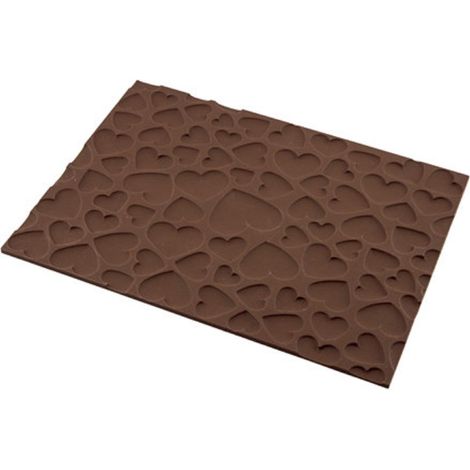 Silikomart Tappetino in Silicone Magic Love, Marrone, 25 x 18.5 x 0.6 cm (1/2)