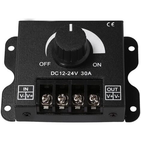 PA 12 V, LED-Lichtdimmer, LED-Schalter, Dimmer-Controller, manueller Betrieb, 12 V-24 V, 30 A, Helligkeits- und Farbtemperaturregelung für die Verwendung in Streifen (1/5)
