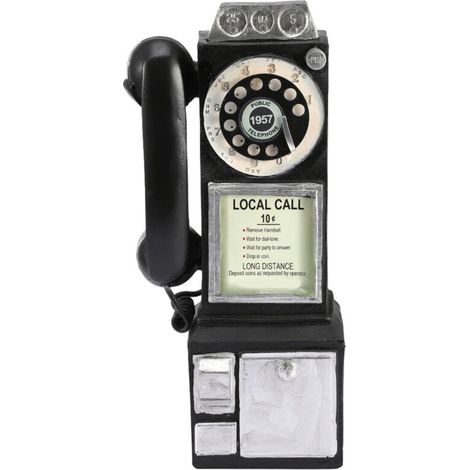 Téléphone Rétro Style Européen Décoratif en Résine pour Décoration Intérieure et Accessoire Photo (1/5)