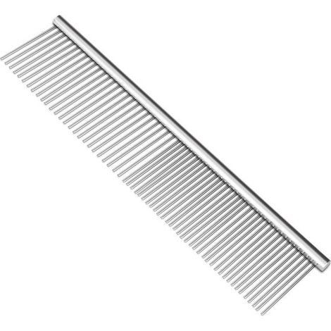 Professioneller Fellpflegekamm Edelstahl mit glatten Nadelzinken Für Hunde & Katzen Entfernt Verfilzungen & Knoten 40 mm