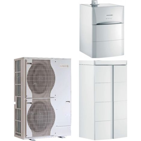 Ensemble de Pompe à Chaleur Hybride Double Service 11-16kW DE DIETRICH Alezio Inverter -7623201-7609929-100016314