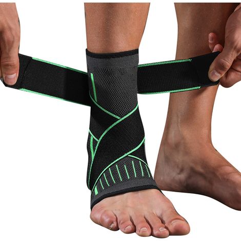 Cheville Brace Respirant Confortable Double Compression Soutien Sport Running Basket Volley L XL (1/5)