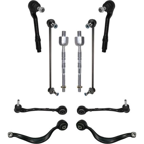 KIT BRACCIO OSCILLANTE 10 PEZZI COMPATIBILE CON BMW X5 (E53) 3.0 d 04.2001 - 09.2003 / Kit Sospensione Completo OE/OEM / Bracci Oscillanti + Testine Sterzo / Sostituzione Diretta OEM