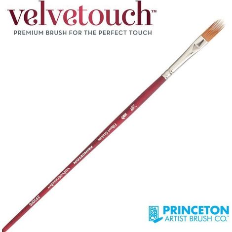 Pinceau - PRINCETON - Velvetouch Série P3950 - Mélange synthétique - Manche court