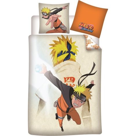 Parure de lit réversible - Naruto - Tous Les Personnages - 135 cm x 200 cm (1/2)