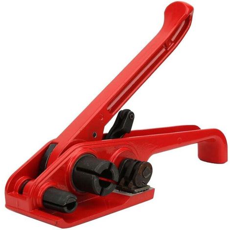 Cerclage très pratique, Ruban Manuel de Cerclage Tendeur Emballage Pince, tendeur de cerclage en poly et coupeur Outils manuels de baguage Guindeau pour 16-19mm PET/PP Bande (1/4)