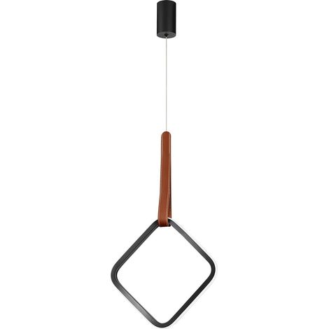 Suspension LED moderne dimmable 12W Regoli Square (1/2)