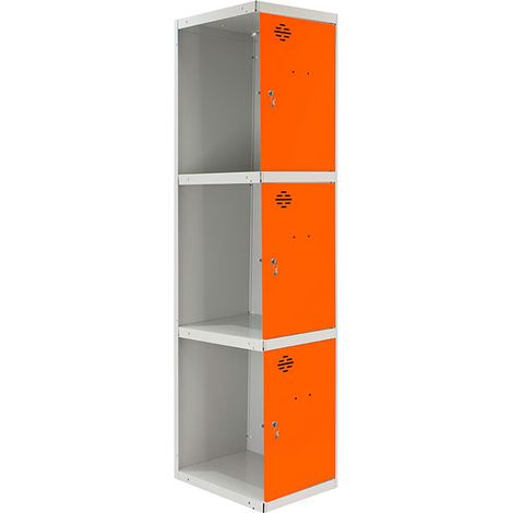 Simonrack Vestiaire industriel orange gris 180 cm (1/3)