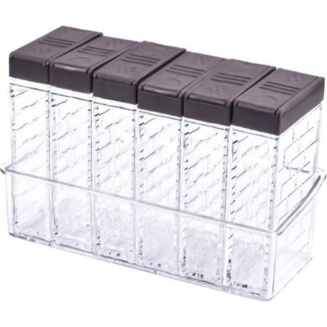 30er-Set Saft und Gewürzgläser aus Kunststoff 120 ml Quadratisches Gewürzset mit Deckel und Etiketten Gewürzaufbewahrung Gewürzgläser mit (1/5)