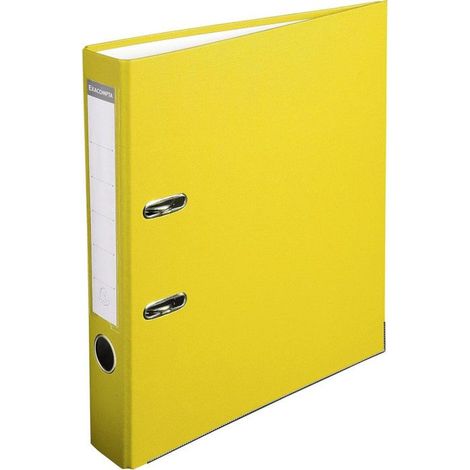 Classeur à levier - MAJUSCULE - M-BUSINESS - Jaune - Dos extra large 8 cm - A4 (1/5)