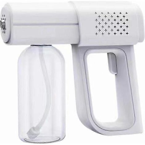 Pistolet de pulvérisation Nano Spray, pulvérisateur de désinfection à lumière bleue, brumisateur rechargeable pour la maison, le bureau, l'école, le jardin, les salons, la chambre à coucher (1/5)