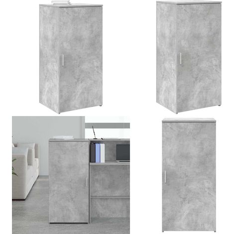 vidaXL Lagerschrank Betongrau 50x45x103,5 cm Holzwerkstoff (1/5)