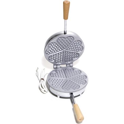 Macchina Piastra per Cialde Waffer Waffel Waffle Wafer Waffen a Cuore 600W (1/3)