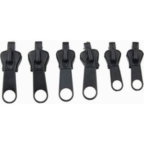 Fermeture Eclair Fabriqué, 6 Pièces Curseur Fermeture Eclair Clipsable Kit Réparation Fermeture éclair Curseur Fermeture Eclair pour Vestes, Manteaux, Valises