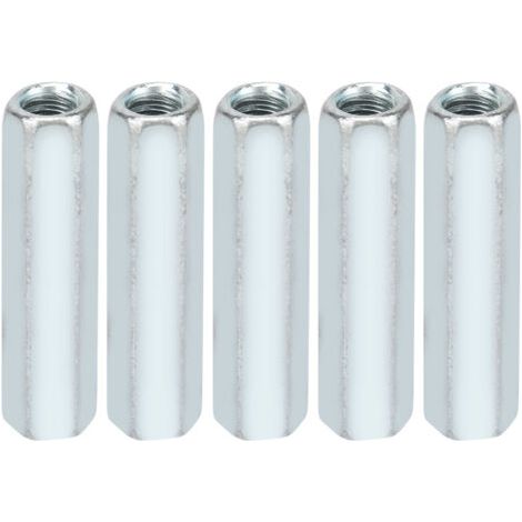 5 pièces M6 40 longue tige écrou hexagonal manchon hexagonal écrou entretoise attaches filetées (1/4)