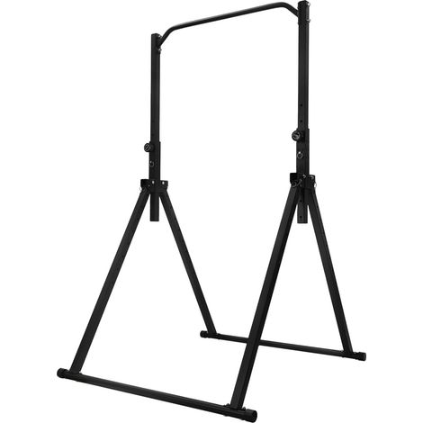 Barre de Traction Pliable Chaise Romaine, Réglable Power Tower Autoportante Station de Musculation Pour l'entraînement à la Maison, Entraînement Abdominal et de Dos pour Fitness, Capacité 200kg