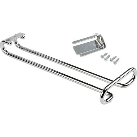 Porte-verres pour meubles à 1 rangée, longueur 280mm (1/3)