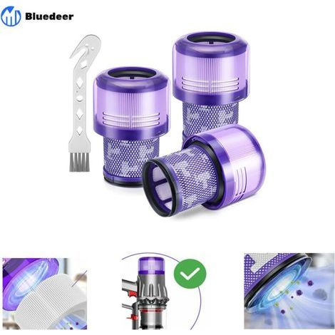 Lot de 3 filtres de rechange pour aspirateur sans fil Dyson V11, Dyson V11 Torque Drive, V11 Animal, V15 Detect, comparé à la pièce 970013-02 (pas de brosse)