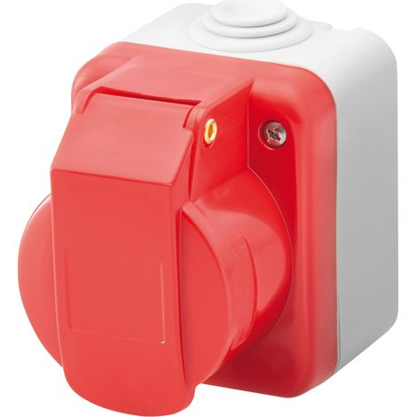 Presa Industriale da Parete 3P+T 16A 400V IP44 GW26222 (1/2)
