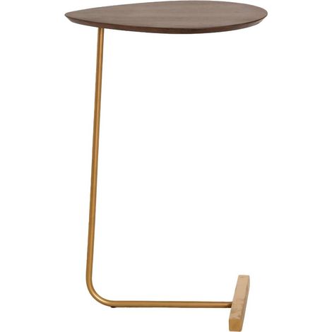 Made In Meubles – Bout de canapé en bois de manguier et métal – Dimensions 71x48x39 cm – Élégant et moderne pour salon – Entretien facile chiffon doux (1/5)