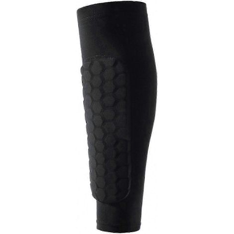 Manchons de compression pour mollets adultes avec protège-tibias pour l'entraînement sportif, le cyclisme et le basketball - Genouillères de protection (1/5)