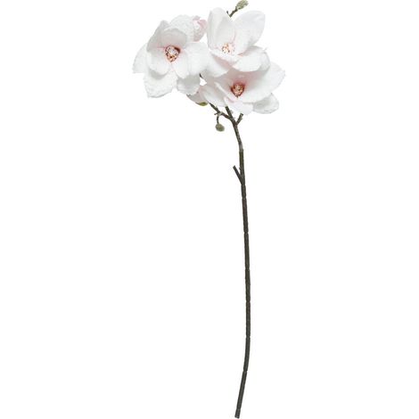 Branche décorative spéciale fêtes Magnolia rose enneigé H 88 cm - Feeric Christmas (1/2)