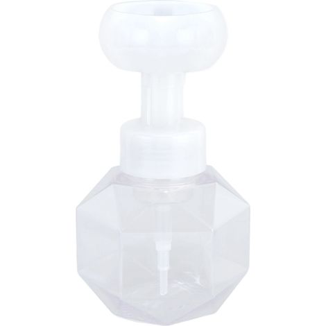 Flacon mousseur 300ml en PETG, forme fleur, distributeur de savon liquide portable et transparent (1/5)