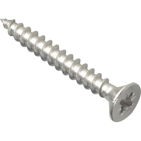 ForgeFix POZI540SS Multi-Purpose Pozi Compatible Screw CSK ST S/Steel 5.0 x 40mm Box 200 FORPOZI540S