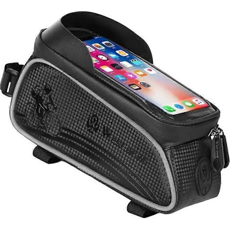 WEST BIKING Fahrradtasche, wasserdichte Rahmentasche für 6,5-Zoll-Touchscreen-Handys, ideal für Mountainbikes und Rennräder. (1/5)
