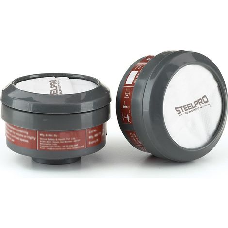 FPLUS filtro mascarilla abek1 , 2288-FC
Filtros de rosca STEELPRO para media máscara "BREATH" .
Características: Filtro ABEK1 (Gases y Vapores Orgánicos e Inorgánicos, Gases Ácidos
