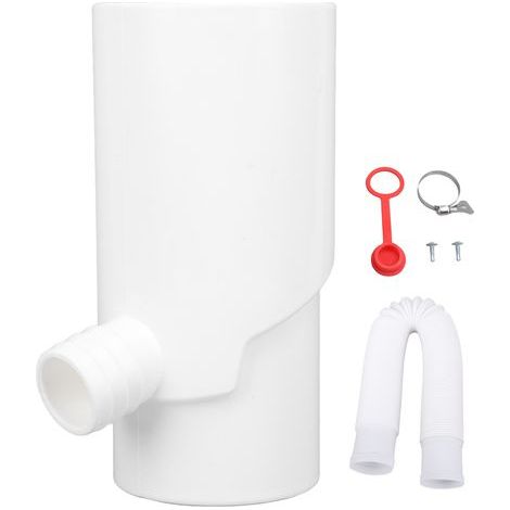 Plastic rainwater harvesting system, 8cm round spout for irrigation and aquariums, white (1/5)