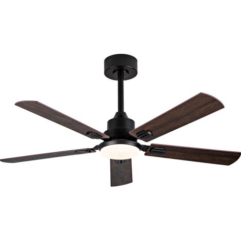 52-Zoll-Deckenventilator schwarz mit Licht und Fernbedienung MODENUIT (1/5)