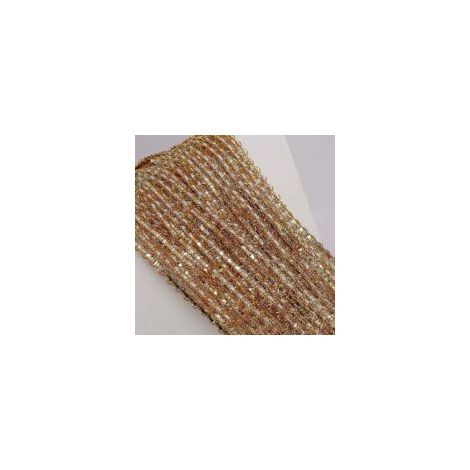 Champagnerfarbener Polyester-Perlenvorhang 100 x 200 cm – Dekorativer Fransenvorhang – Für Raumteiler und Inneneinrichtung – Crezuo