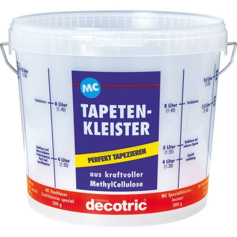 Decotric Kleistereimer Tapeziereimer 10 l für Tapeten Tapetenkleister