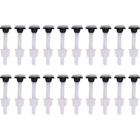 Lot 20 vis et joints pour fixation réservoir toilette, boulons plastique facile à installer