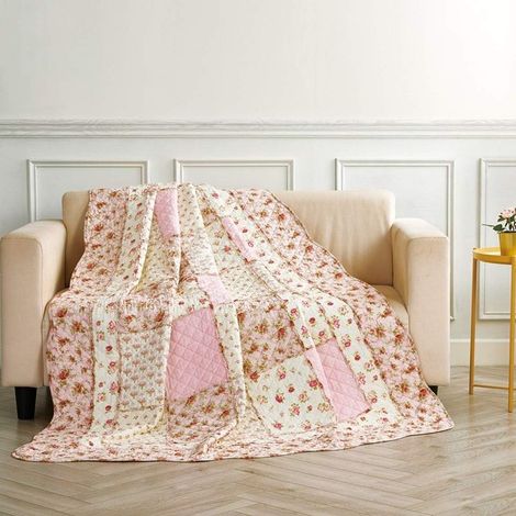 Dessus de lits et Couvre Lits Couverture Matelassé Parure de Lit Climatisation Couette d'Eté l'Air Conditionné Imprimé Courtepointe-Fei Yu (1/5)