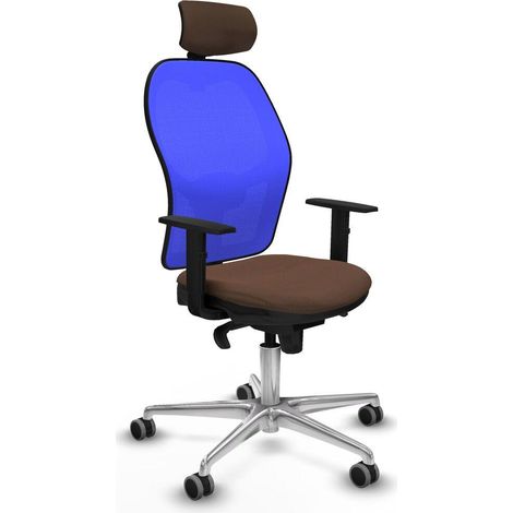 piqueras-y-crespo Silla Ergonómica Azul Oficina Confort