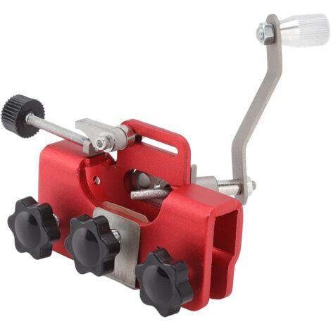 Gabarit d‘Affûtage Chaîne Tronçonneuse Précis et Rapide pour Électrique à Essence Outil Professionnel Bûcheron Jardinier Rouge - (1/5)