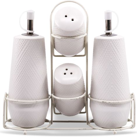 Set spezie in ceramica 5 pezzi MAESTRO BIANCO MR-20002-04S (1/4)