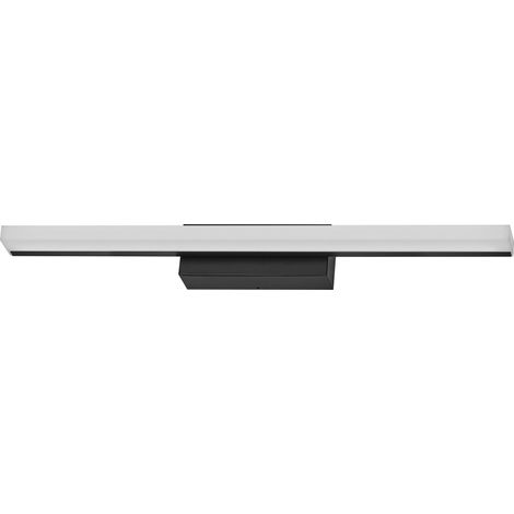 OSRAM Luminaire Orbis Mirror noir, 60 cm, boîtier en aluminium, 10 W, 950 lm, indice de protection IP44, température de couleur réglable via Click CCT (4000 K et 3000 K), gradation continue via comman