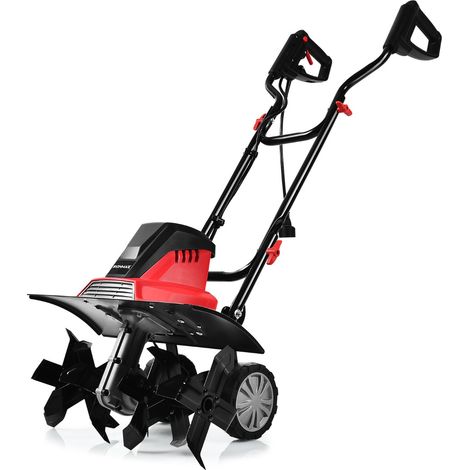 Motobineuse Motoculteur Électrique 1500W Profondeur Travail 22CM Largeur 43CM avec Poignée Pliable Roues Réglables 6 Lames CW1387 Maison Chic (1/3)