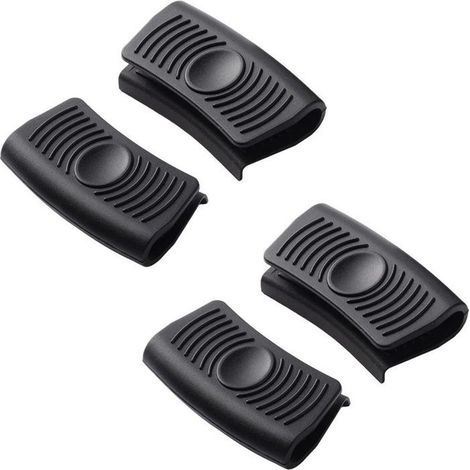Support de poignée chaude, 4 pièces, protection des doigts de cuisson, support de poignée d'assistance (isolé thermiquement, pro (1/4)