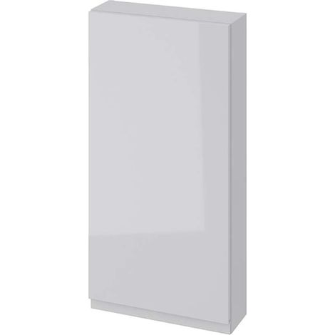 Cersanit Moduo - Armoire 80x40x14 cm, 1 porte, charnières G/D, gris S590-021 (1/3)